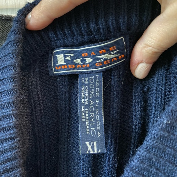 Vintage Dare Fox Urban Gear Coogi Knit Sweater - Picture 3 of 3